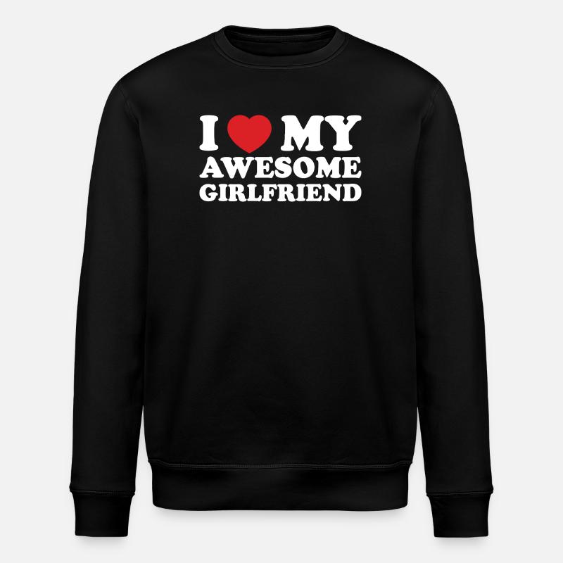 J’aime ma copine géniale - Sweat bio ROLLER Stanley/Stella Unisexe - noir