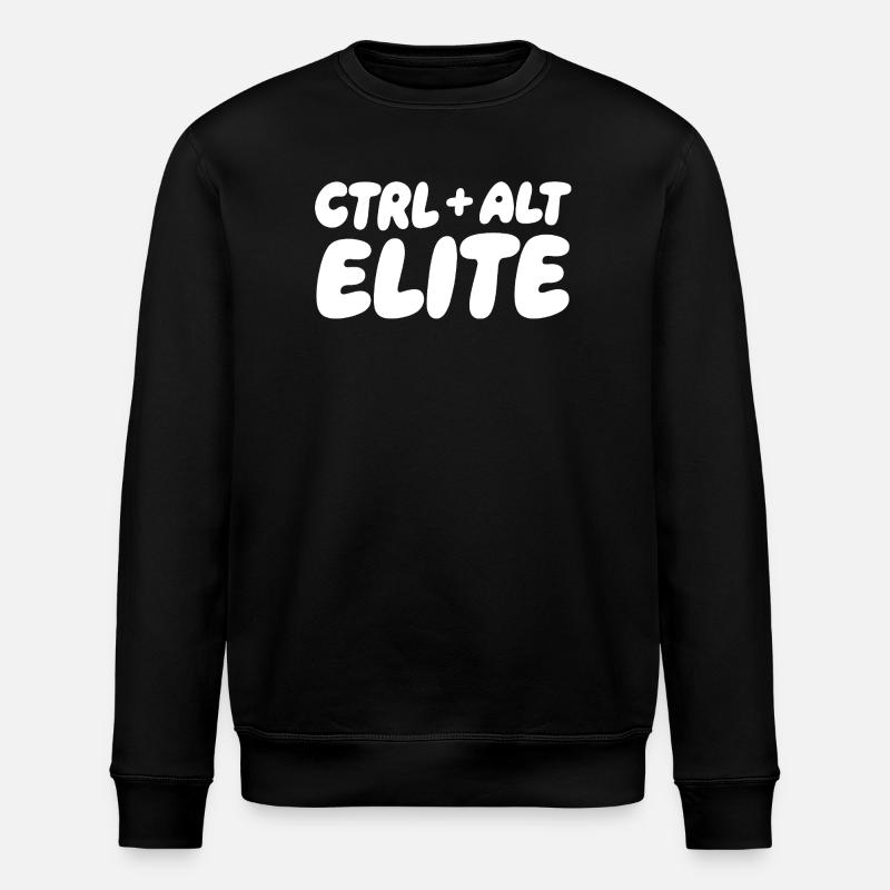 Ctrl Alt Elite: Keyboard Gamer Tee - Stanley/Stella Unisex Bio-Sweatshirt ROLLER - Schwarz