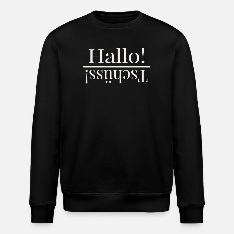 Hello Pun Design - Stanley/Stella ROLLER Unisex Organic Sweatshirt - black