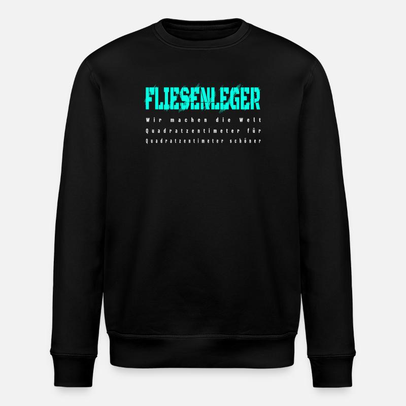 Fliesenleger Design - Stanley/Stella Unisex Bio-Sweatshirt ROLLER - Schwarz
