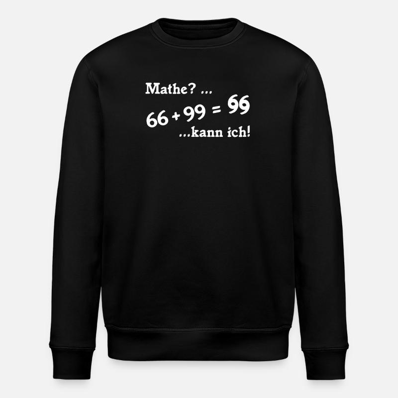 66plus99 v2 blanc - Sweat bio ROLLER Stanley/Stella Unisexe - noir