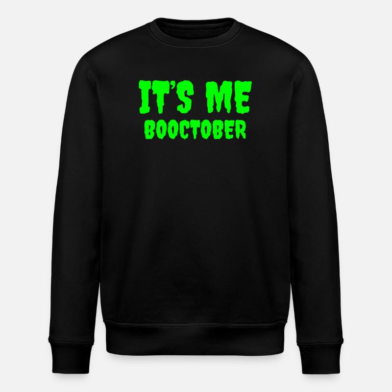 Halloween Booctober Verspielte Typografie - Stanley/Stella Unisex Bio-Sweatshirt ROLLER - Schwarz