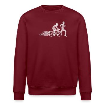 Urban Triathlon: Cycling and Running - Stanley/Stella ROLLER Unisex Organic Sweatshirt - burgundy - Front - Nik (191cm)
