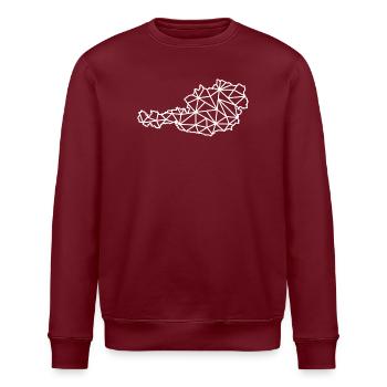 Austria Geo - Sweat bio ROLLER Stanley/Stella Unisexe - bordeaux - Devant - Nik (191cm)