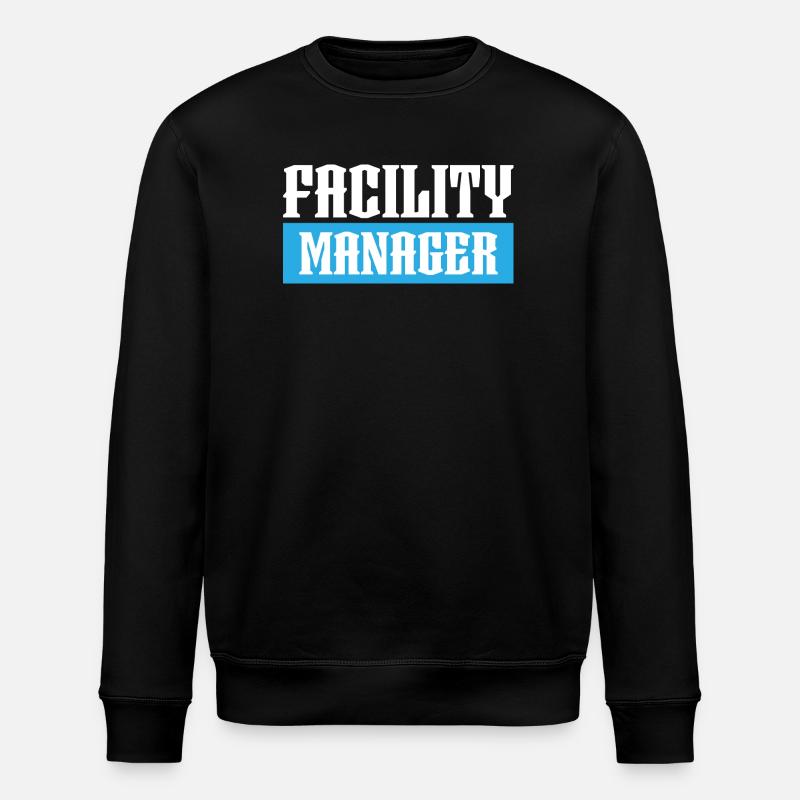 tshirt facility manager noir - Sweat bio ROLLER Stanley/Stella Unisexe - noir