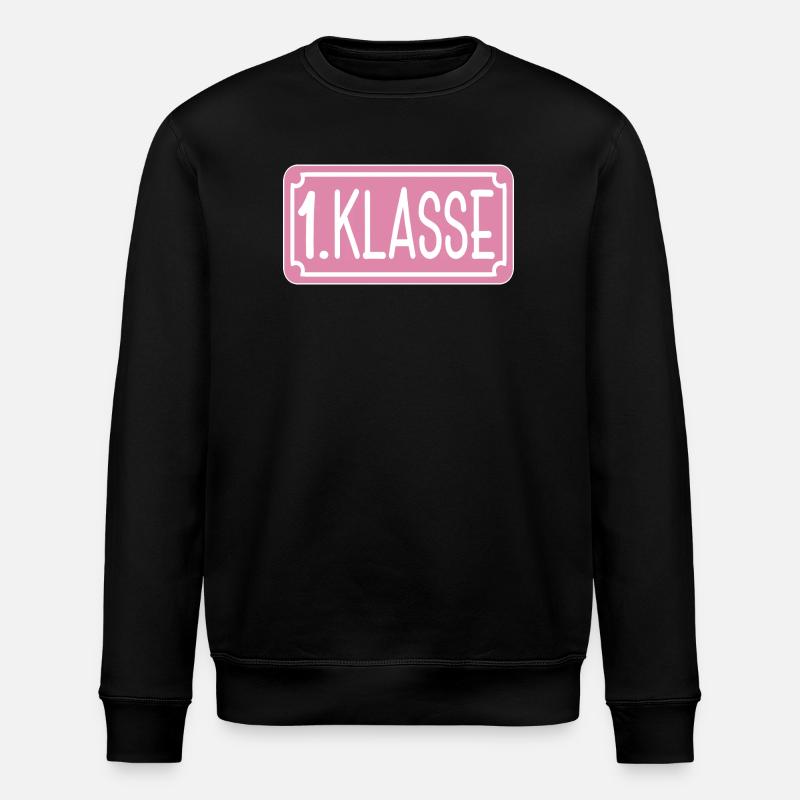 Grundschule - 1. Klasse Mädchen Schulkind - Stanley/Stella Unisex Bio-Sweatshirt ROLLER - Schwarz
