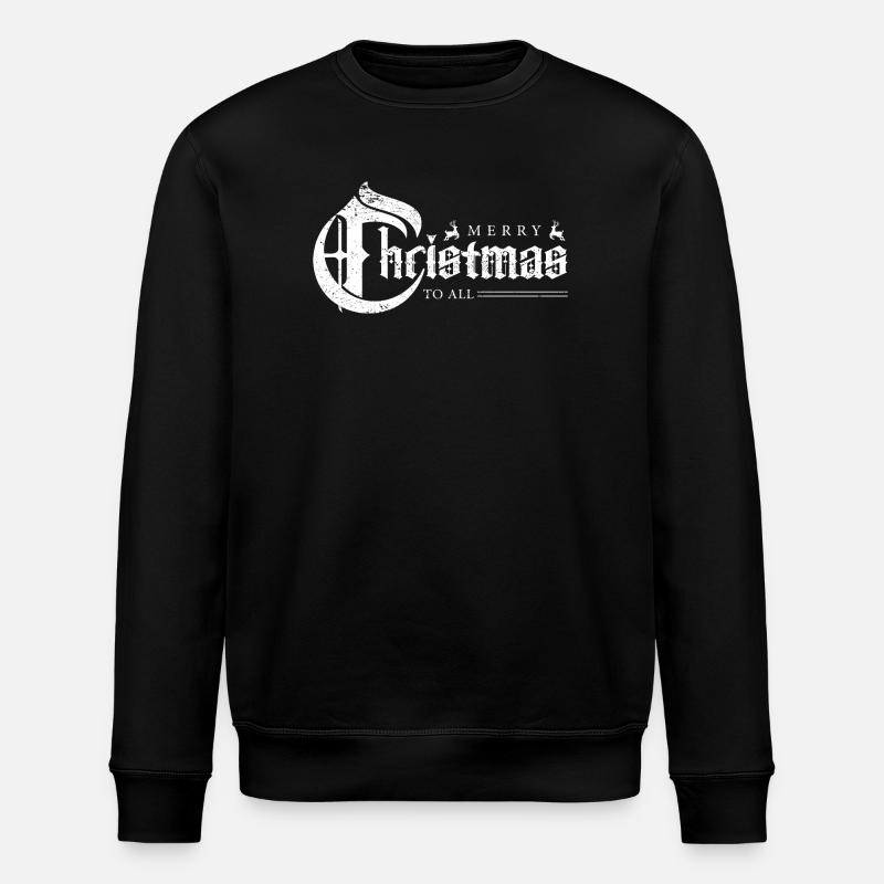 Gothic Weihnachtsbanner - Stanley/Stella Unisex Bio-Sweatshirt ROLLER - Schwarz