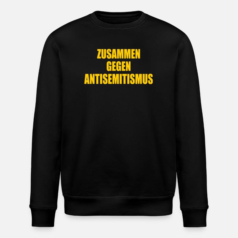 zusammen gegen antisemitismus - Stanley/Stella Unisex Bio-Sweatshirt ROLLER - Schwarz