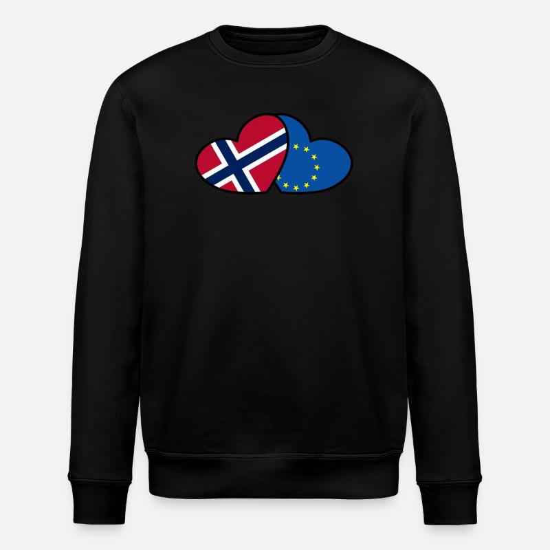 Norvège <3 UE - Sweat bio ROLLER Stanley/Stella Unisexe - noir