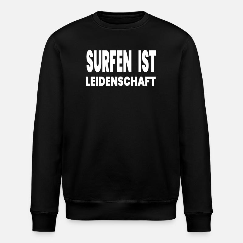 Surfen - Stanley/Stella Unisex Bio-Sweatshirt ROLLER - Schwarz