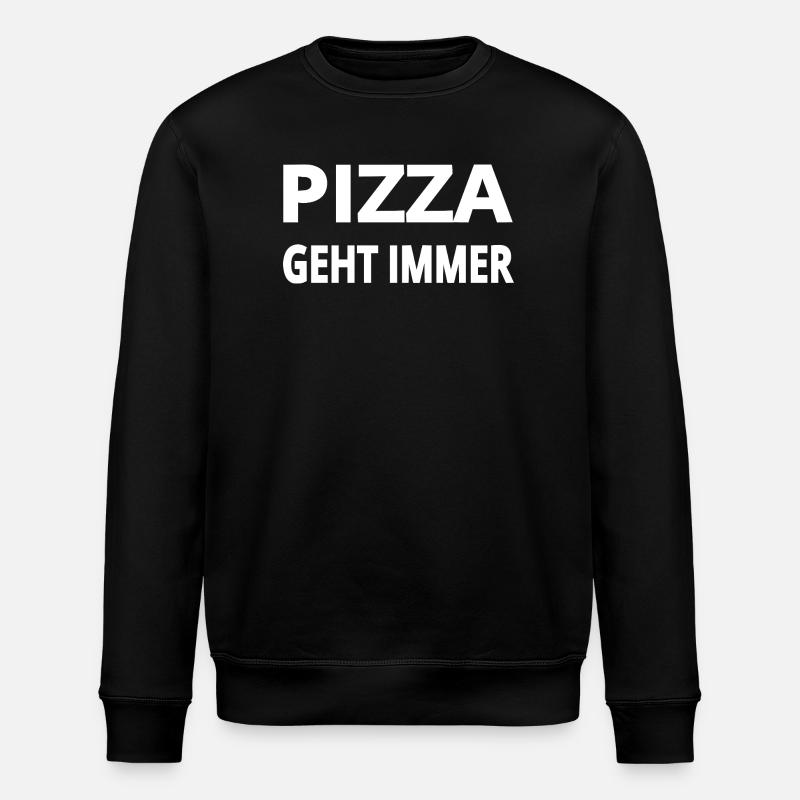 Pizza - Sweat bio ROLLER Stanley/Stella Unisexe - noir