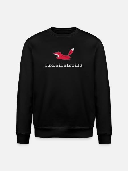 Fuchs fuxdeifelswild - Stanley/Stella Unisex Bio-Sweatshirt ROLLER - Schwarz