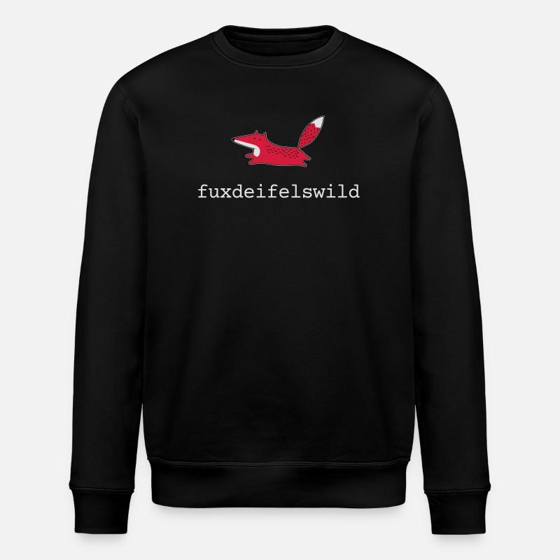 Fuchs fuxdeifelswild - Stanley/Stella Unisex Bio-Sweatshirt ROLLER - Schwarz