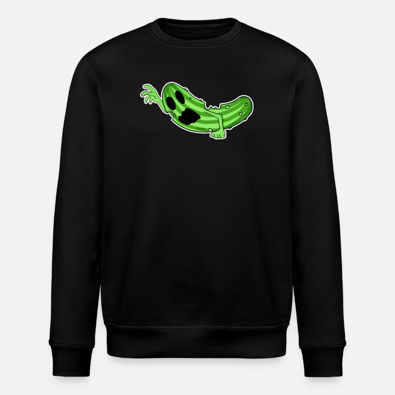 Zombie Gurke Horror - Stanley/Stella Unisex Bio-Sweatshirt ROLLER - Schwarz
