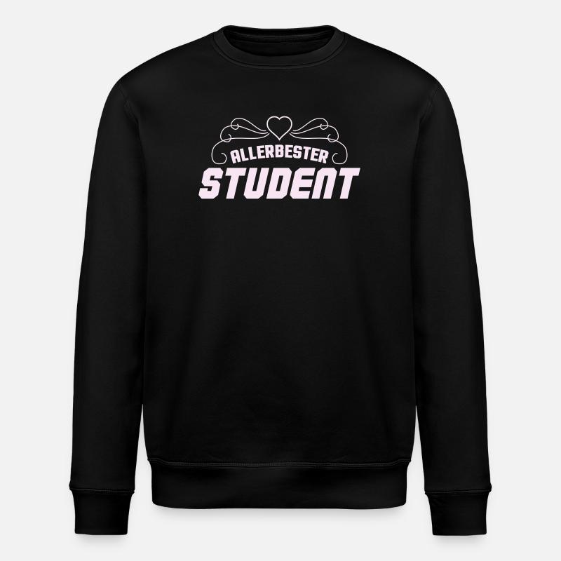 Best Student Retro Badge - Stanley/Stella ROLLER Unisex Organic Sweatshirt - black