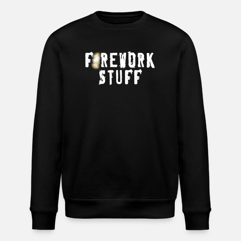 Feuerwerk Text - Stanley/Stella Unisex Bio-Sweatshirt ROLLER - Schwarz