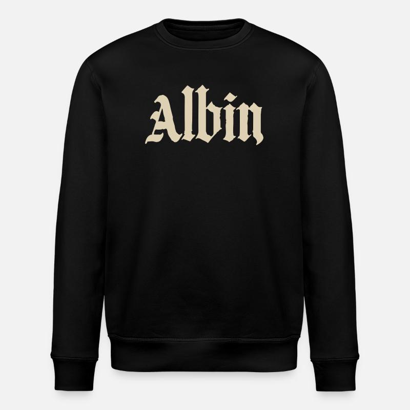 Abhin in Gothic Script - Stanley/Stella Unisex Bio-Sweatshirt ROLLER - Schwarz