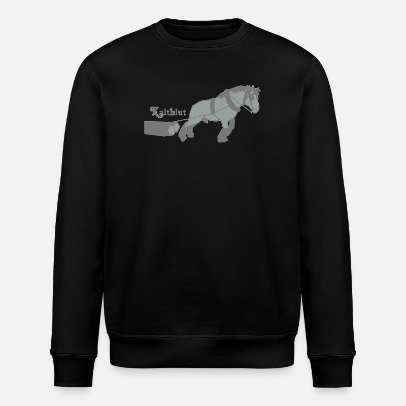 kaltblutzieht - Stanley/Stella Unisex Bio-Sweatshirt ROLLER - Schwarz