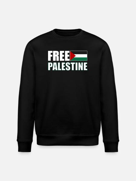 Free Palestine - Stanley/Stella ROLLER Unisex Organic Sweatshirt - black