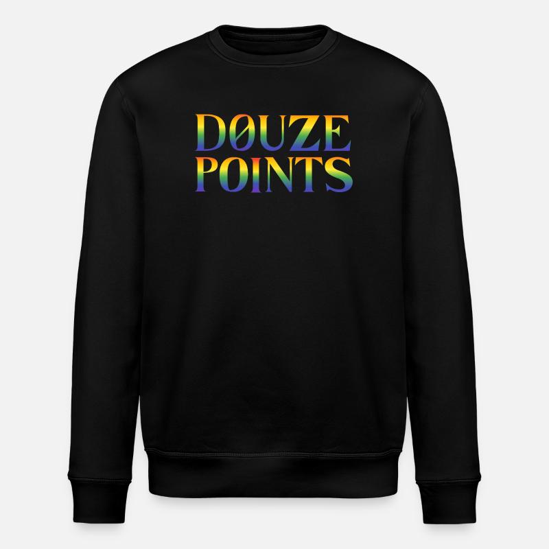 Douze Points Eurovision song contest - Stanley/Stella ROLLER Unisex Organic Sweatshirt - black