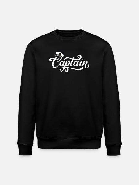 Capitaine Cap Sailing - Sweat bio ROLLER Stanley/Stella Unisexe - noir