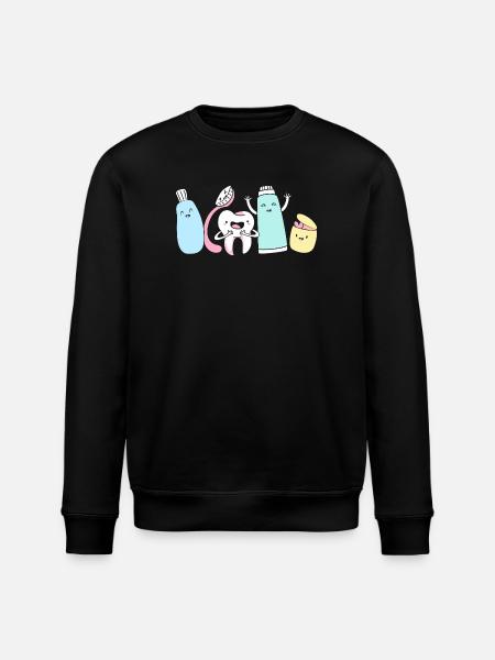Receptionist Dentist - Stanley/Stella ROLLER Unisex Organic Sweatshirt - black