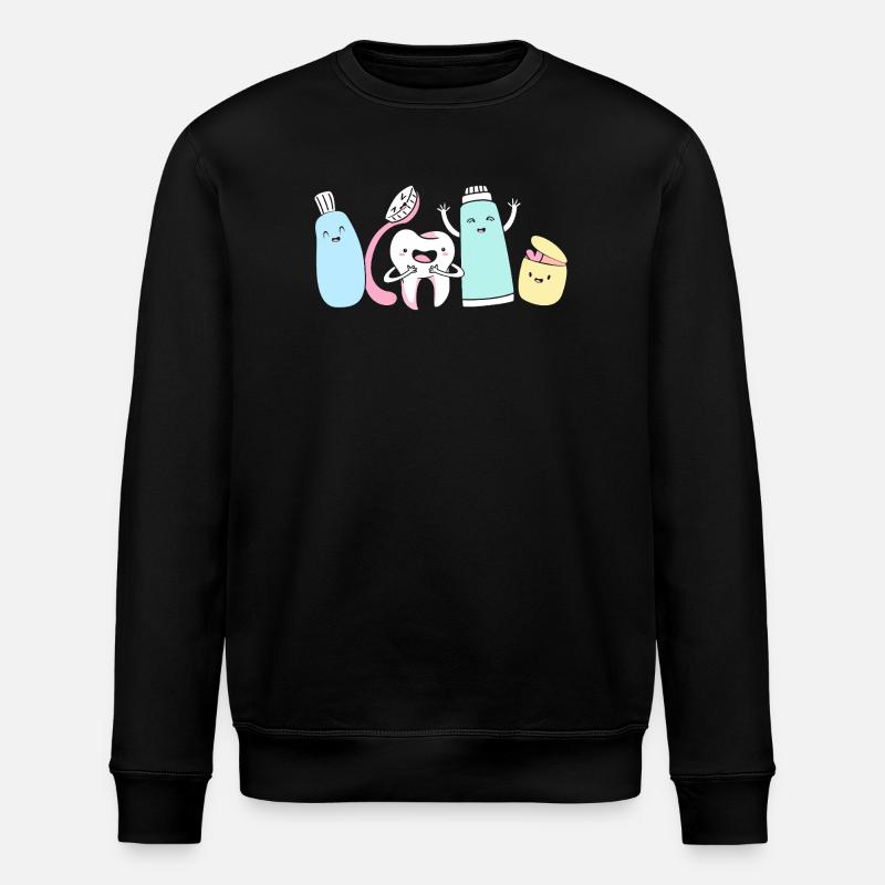 Receptionist Dentist - Stanley/Stella ROLLER Unisex Organic Sweatshirt - black