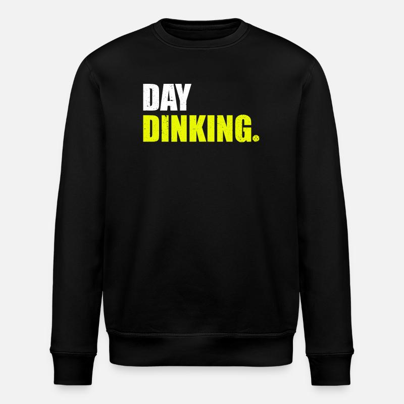 Day dinking funny pickleball player - Stanley/Stella ROLLER Unisex Organic Sweatshirt - black