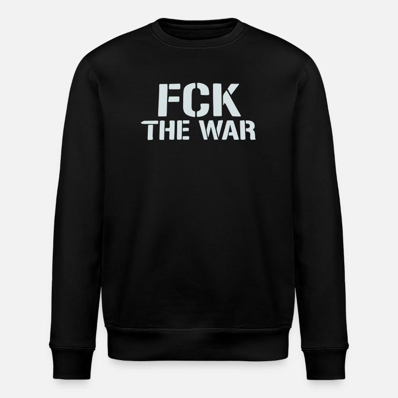 Friedliche Protestschablone - Stanley/Stella Unisex Bio-Sweatshirt ROLLER - Schwarz