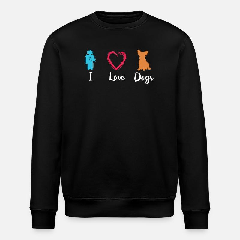 J’adore les chiens - Sweat bio ROLLER Stanley/Stella Unisexe - noir