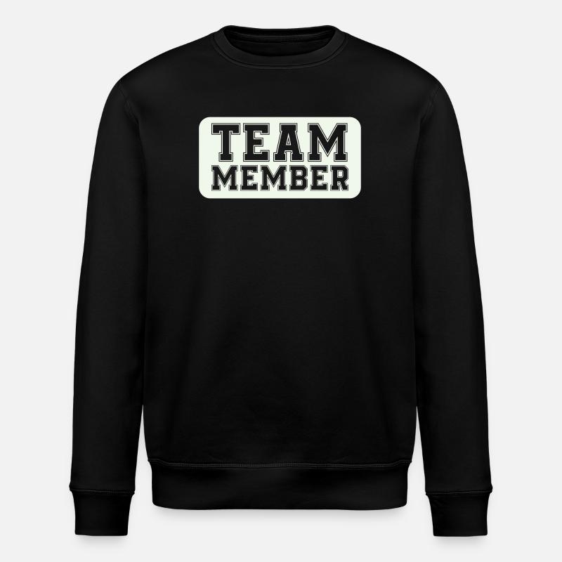 Varsity-style team member - Stanley/Stella ROLLER Unisex Organic Sweatshirt - black