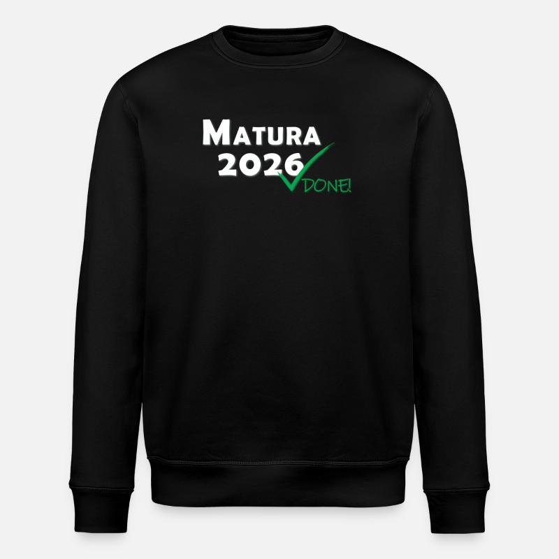 Matura 2026 Done - Stanley/Stella ROLLER Unisex Organic Sweatshirt - black