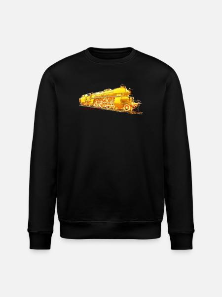 Dampflok 18 323 - Stanley/Stella Unisex Bio-Sweatshirt ROLLER - Schwarz