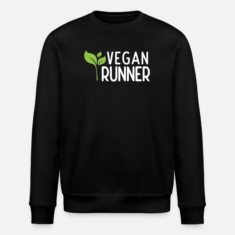 Vegan Runner - Stanley/Stella ROLLER Unisex Organic Sweatshirt - black