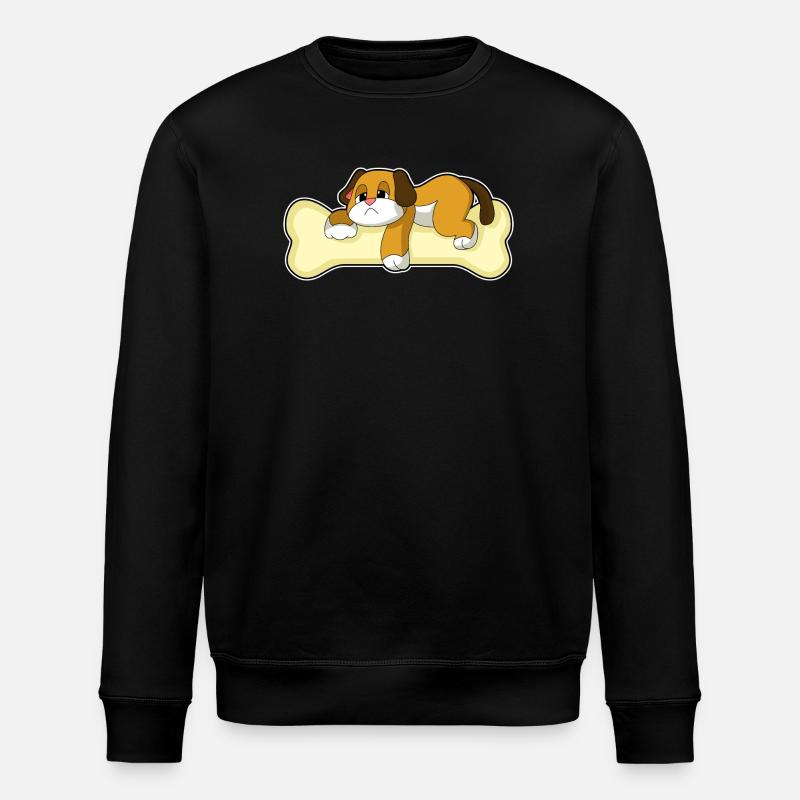 Dog Bones - Stanley/Stella ROLLER Unisex Organic Sweatshirt - black