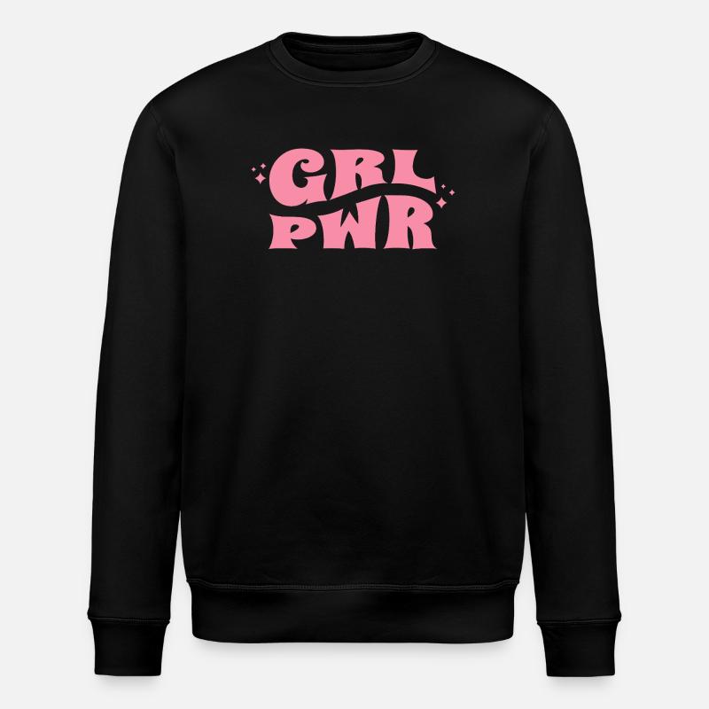 GRL PWR Feminine Style - Stanley/Stella Unisex Bio-Sweatshirt ROLLER - Schwarz
