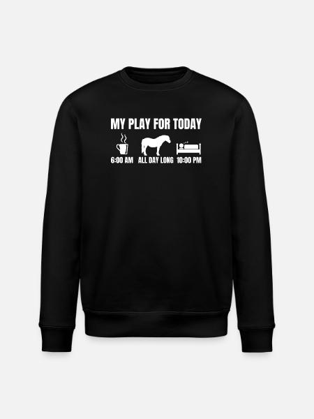 Riding plan - Stanley/Stella ROLLER Unisex Organic Sweatshirt - black