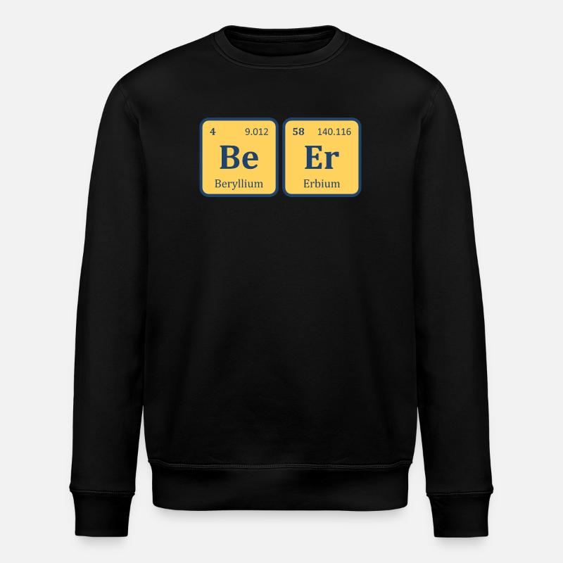 Bier Periodensystem lustiges Bier - Stanley/Stella Unisex Bio-Sweatshirt ROLLER - Schwarz