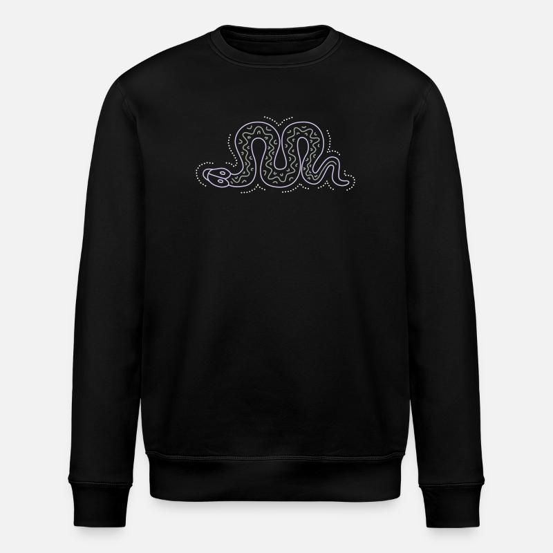 snake - Stanley/Stella ROLLER Unisex Organic Sweatshirt - black