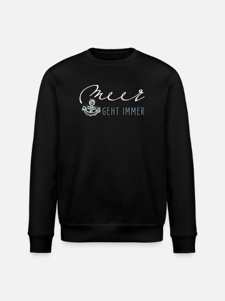 Sea always goes - Stanley/Stella ROLLER Unisex Organic Sweatshirt - black