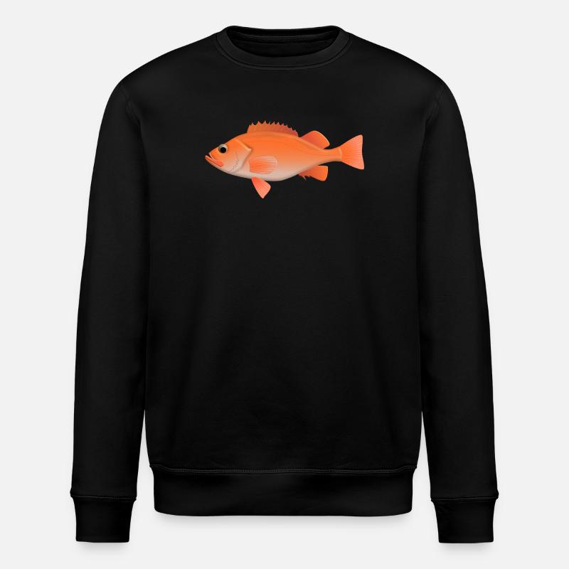 Rotbarsch natur - Stanley/Stella Unisex Bio-Sweatshirt ROLLER - Schwarz