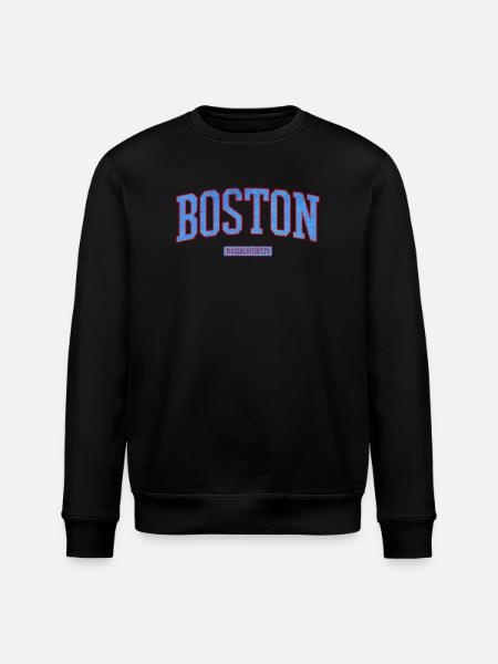 Boston City Pride Emblem - Stanley/Stella ROLLER Unisex Organic Sweatshirt - black