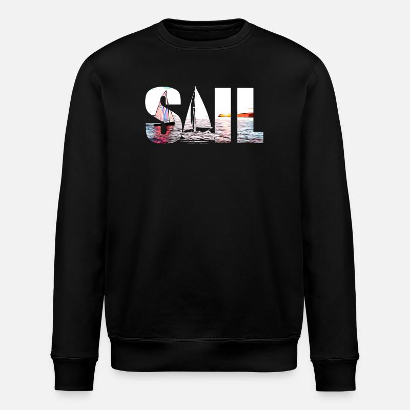 SAIL - Sweat bio ROLLER Stanley/Stella Unisexe - noir
