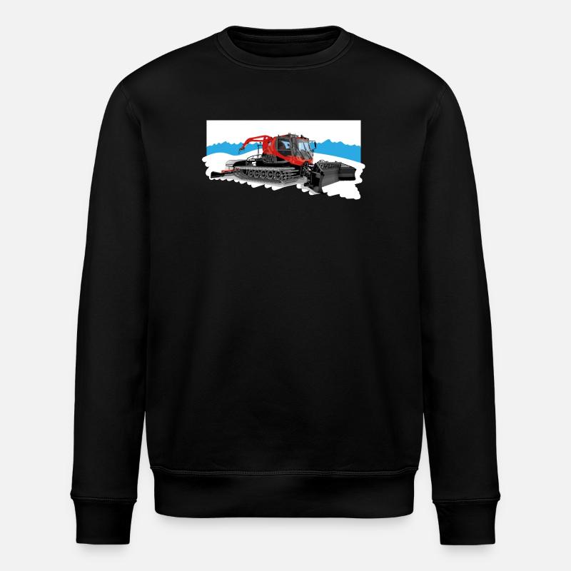 Dameuse au travail dans la neige - Sweat bio ROLLER Stanley/Stella Unisexe - noir