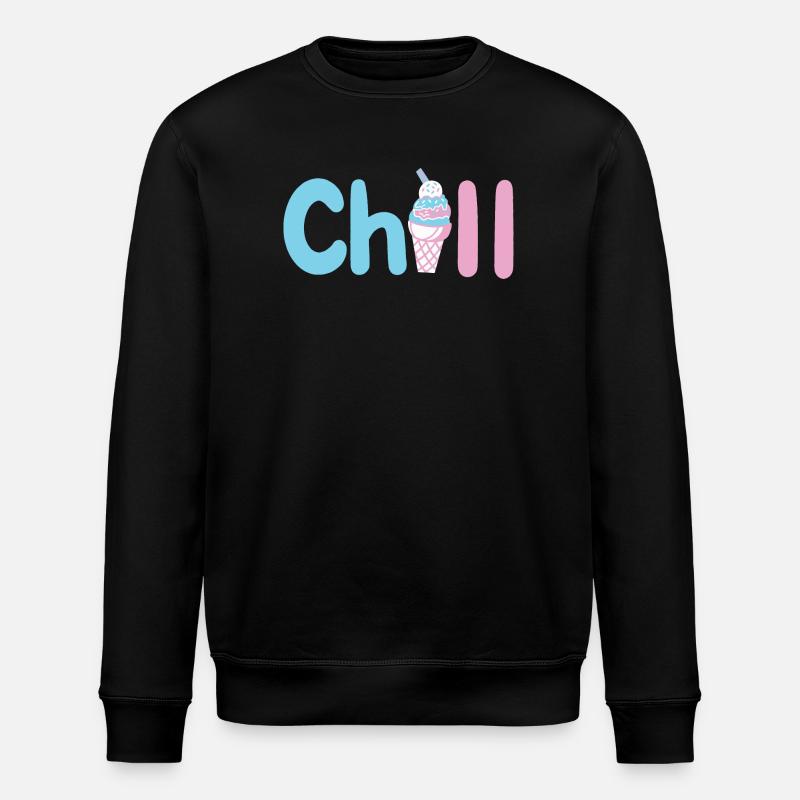 Eiscreme Sommer - Stanley/Stella Unisex Bio-Sweatshirt ROLLER - Schwarz