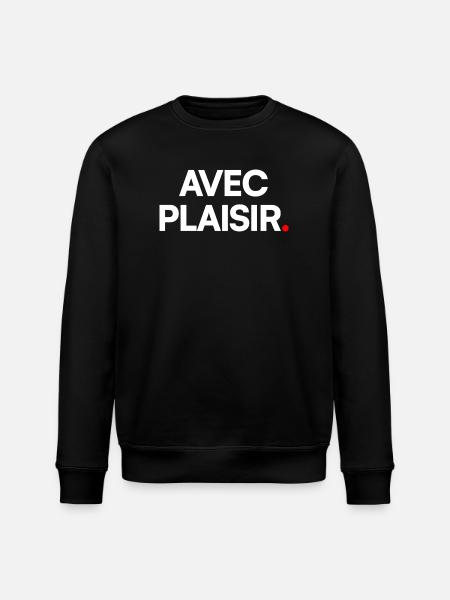 Avec plaisir - Sweat bio ROLLER Stanley/Stella Unisexe - noir