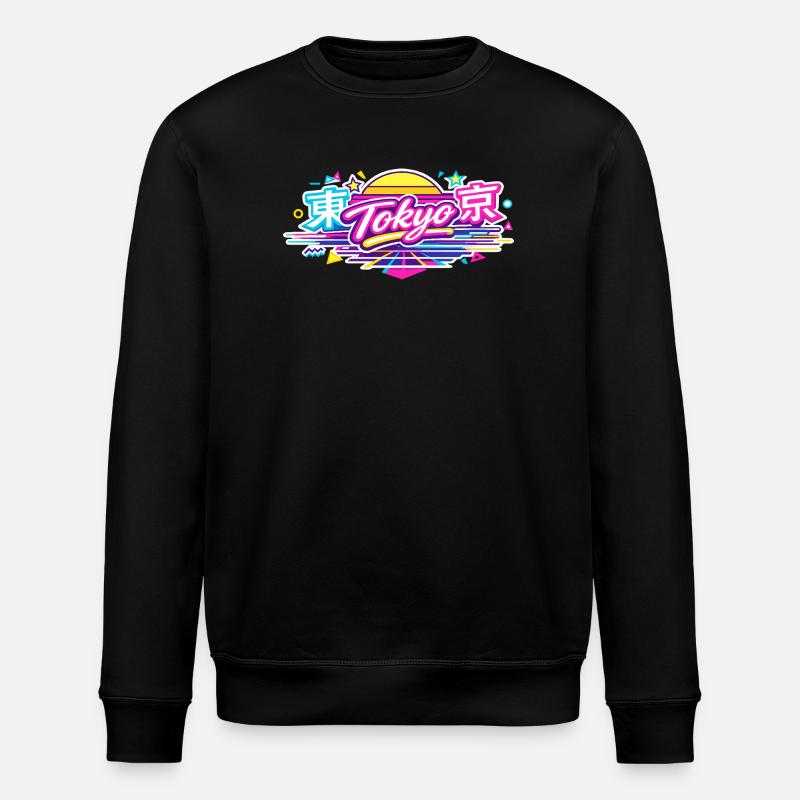 Tokyo Neon - Stanley/Stella ROLLER Unisex Organic Sweatshirt - black