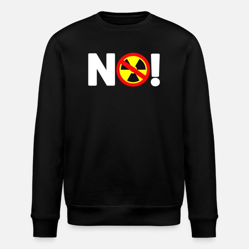 Nuclear power No - Stanley/Stella ROLLER Unisex Organic Sweatshirt - black