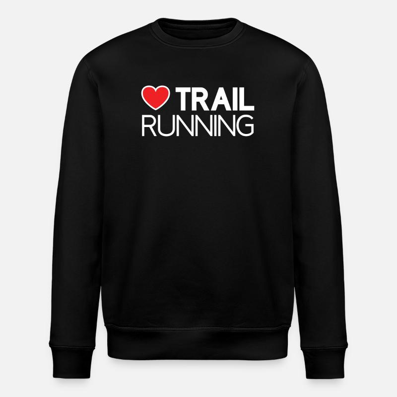 Ich liebe Trailrunning - Stanley/Stella Unisex Bio-Sweatshirt ROLLER - Schwarz