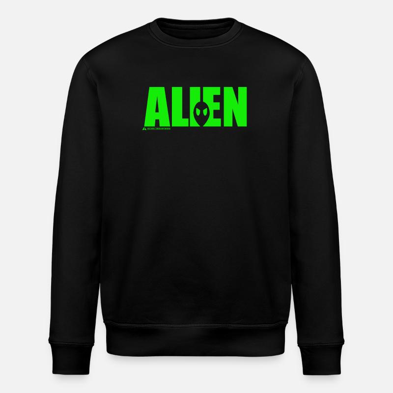 alien shadow - Stanley/Stella ROLLER Unisex Organic Sweatshirt - black